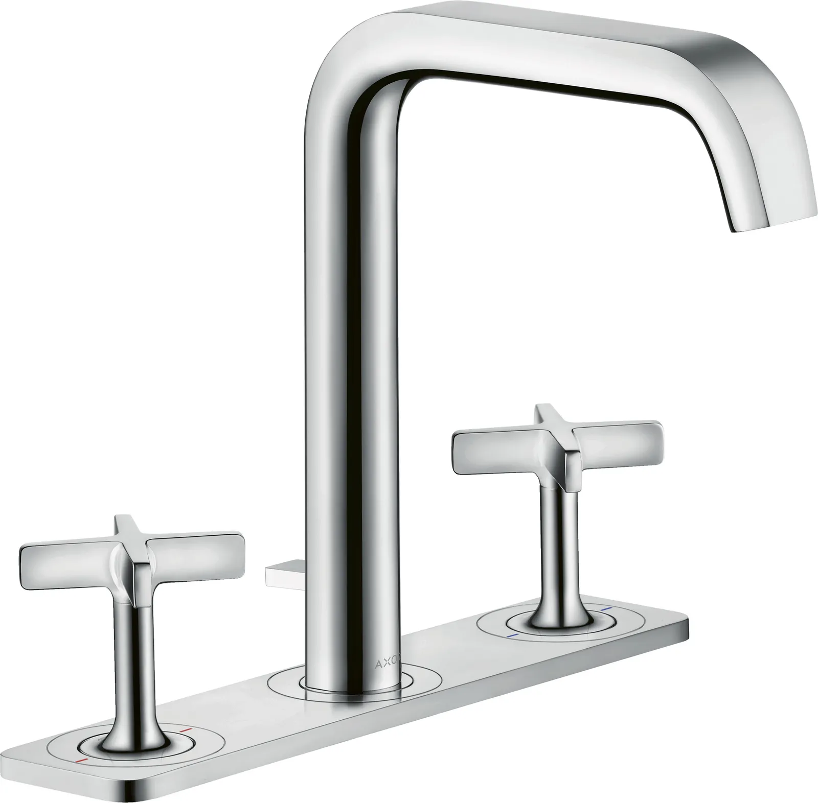 AXOR Citterio E Basin mixer 170 3-hole with plate and pop-up waste