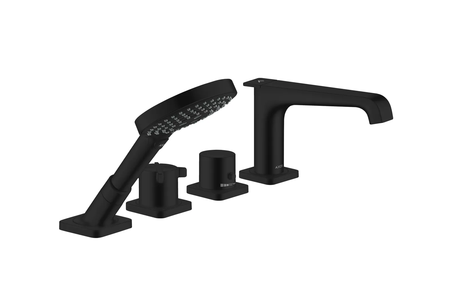 AXOR Citterio E Thermostatic bath-rim mixer 1.8 GPM 4-hole