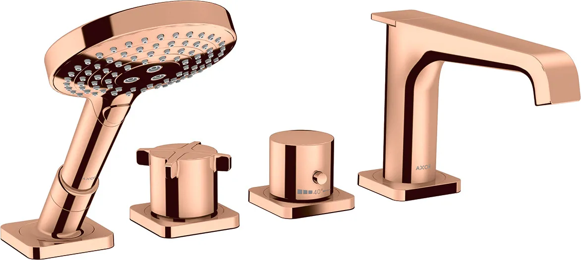 AXOR Citterio E Thermostatic bath-rim mixer 4-hole