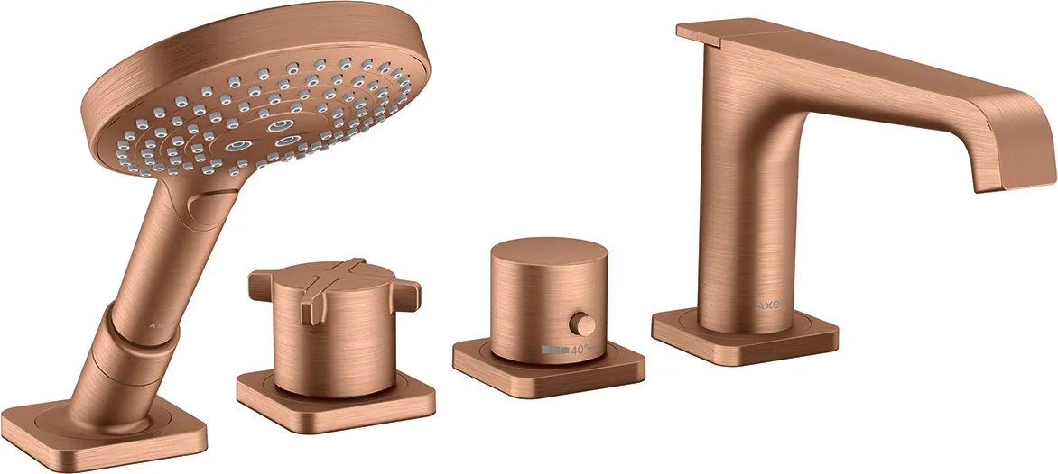 AXOR Citterio E Thermostatic bath-rim mixer 4-hole