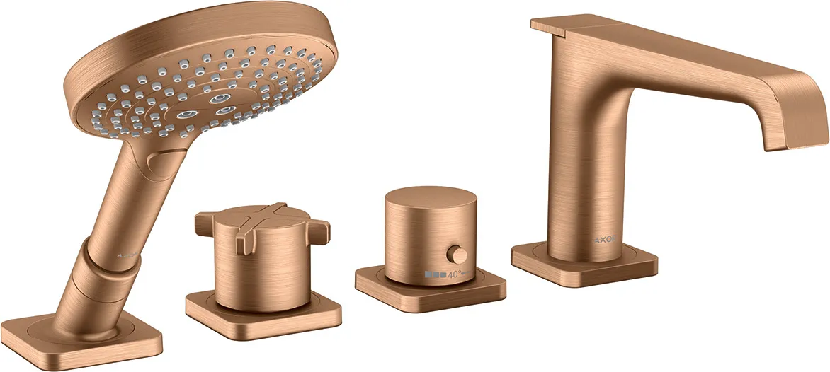 AXOR Citterio E Thermostatic bath-rim mixer 4-hole