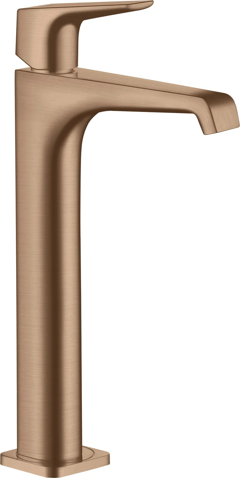 AXOR Citterio E Single-lever basin mixer 250 with lever handle for vessel basins with waste