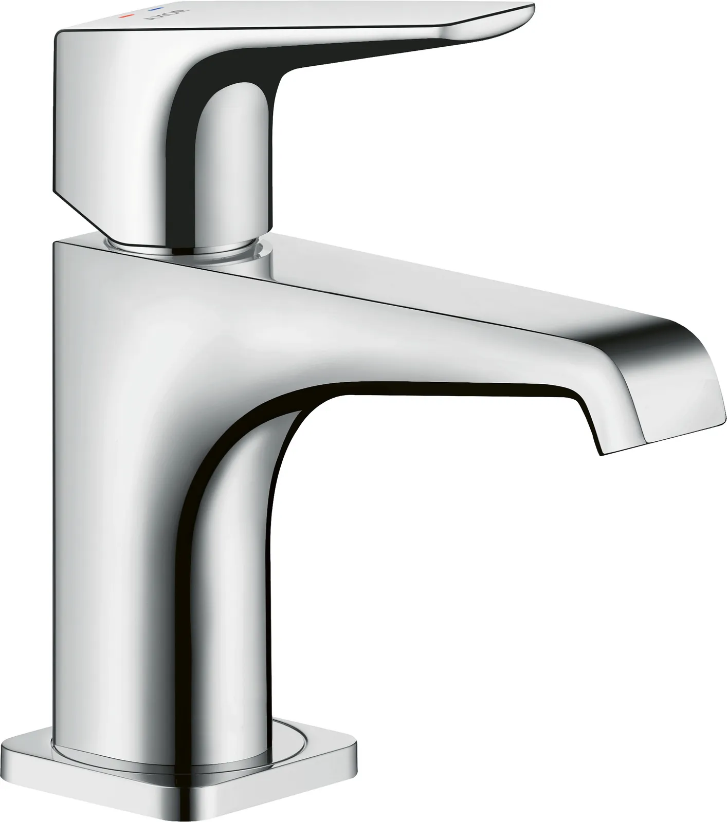 AXOR Citterio E Bir dastali lavabo aralashtirgichi 90, richagli dasta bilan, hand wash lavabolar uchun, drenaj klapani bilan