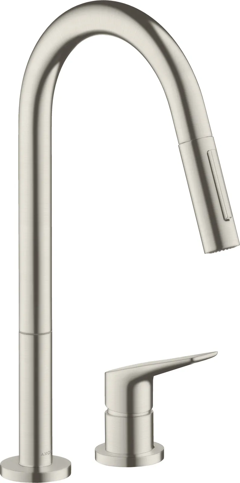 AXOR Citterio M Single-lever kitchen mixer 220 2jet 2-hole with pull-out spray 1.5 GPM