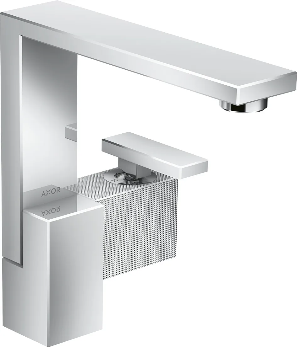 AXOR Edge Single-lever basin mixer 190 with push-open waste - diamond cut