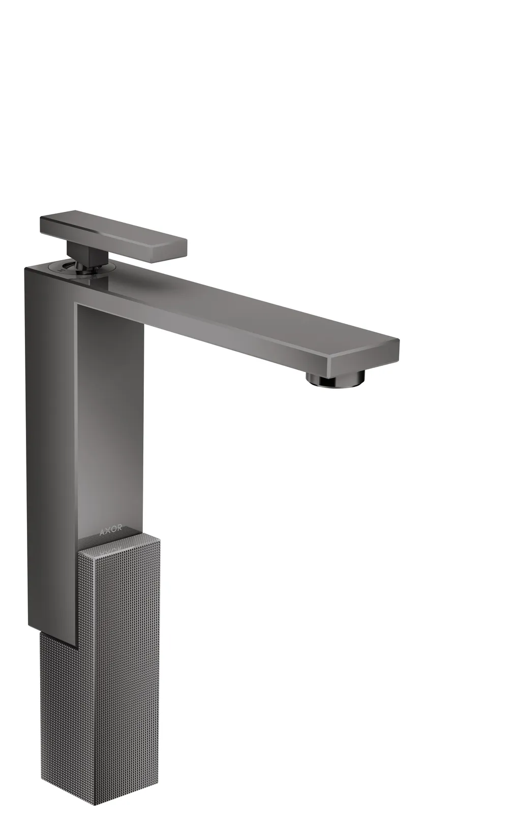 AXOR Edge Single-lever basin mixer 280 for vessel basins with push-open waste - diamond cut
