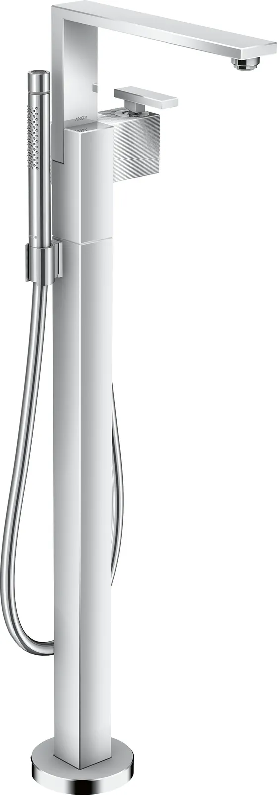 AXOR Edge Bir dastali vanna aralashtirgichi polga oʻrnatiladigan - diamond cut