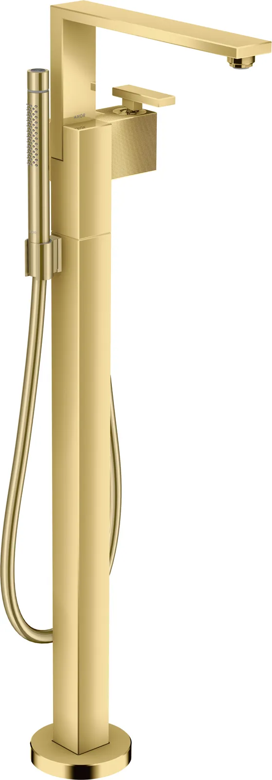 AXOR Edge Single-lever bath mixer floor-standing - diamond cut
