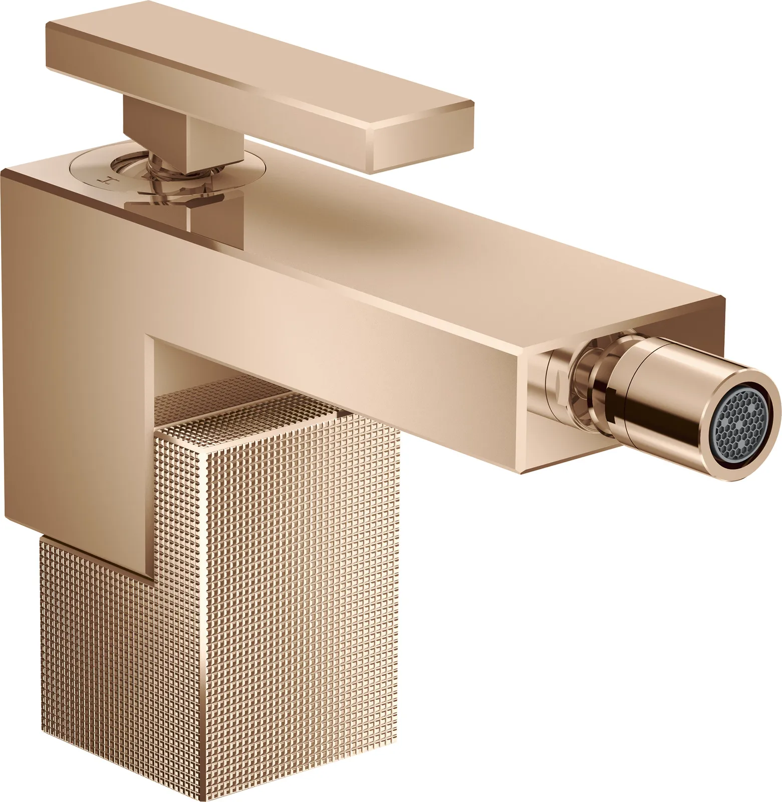 AXOR Edge Bir dastali bide aralashtirgichi, push-open drenaj klapani - diamond cut bilan