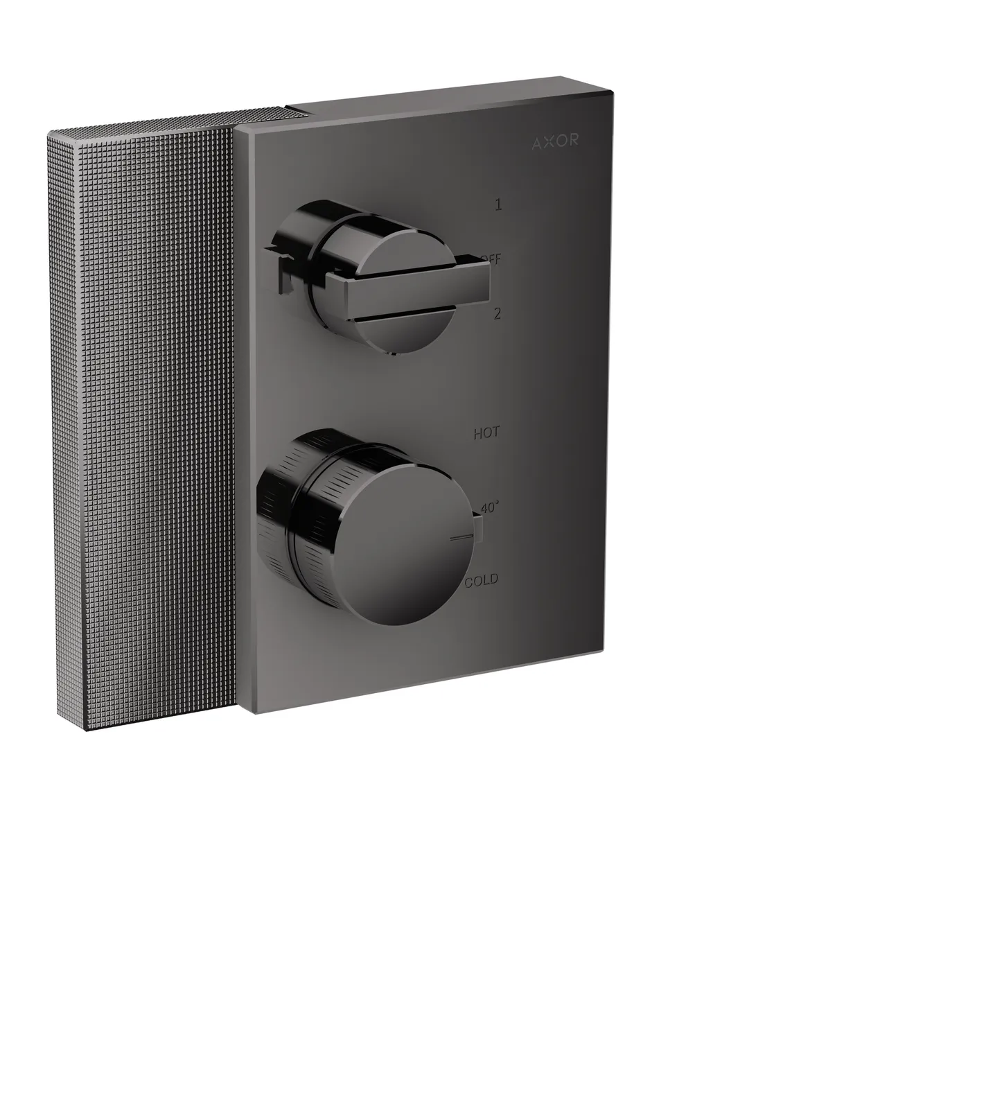 AXOR Edge Termostat, yashirin montaj uchun, shut-off/ oqim almashtirgich - diamond cut bilan