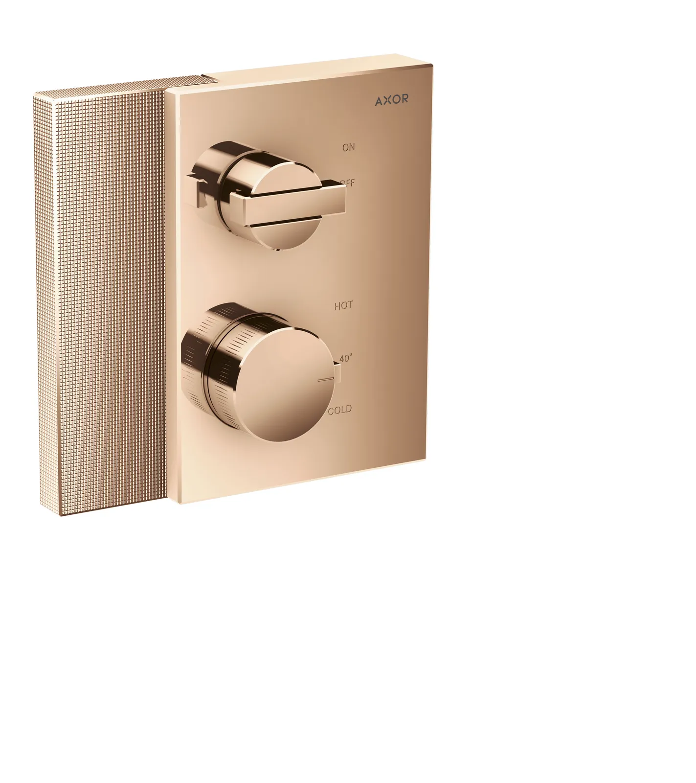 AXOR Edge Termostat, yashirin montaj uchun, yopish ventili - diamond cut bilan