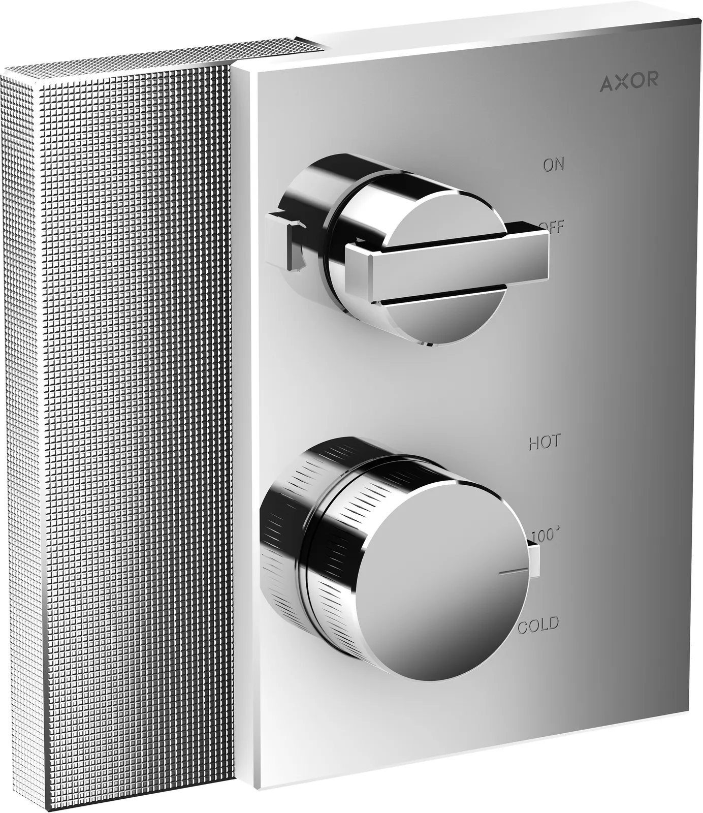 AXOR Edge Termostat, yashirin montaj uchun, yopish ventili - diamond cut bilan