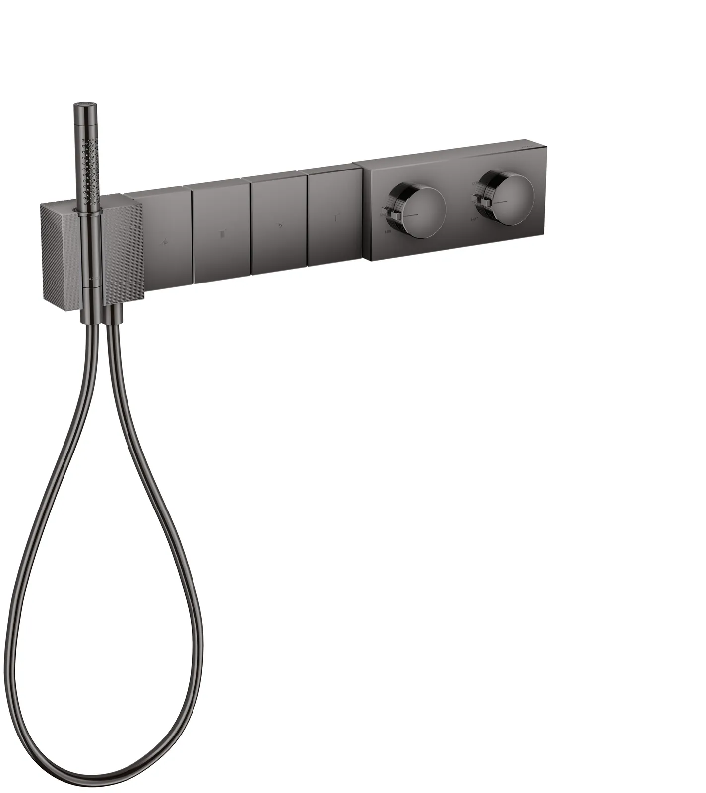 AXOR Edge Thermostatic module Select 610/100 for concealed installation for 4 functions - diamond cut