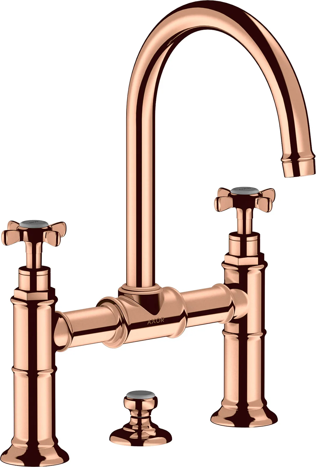 AXOR Montreux Two-handle mixer for basin 220 with cross handles and pop-up waste