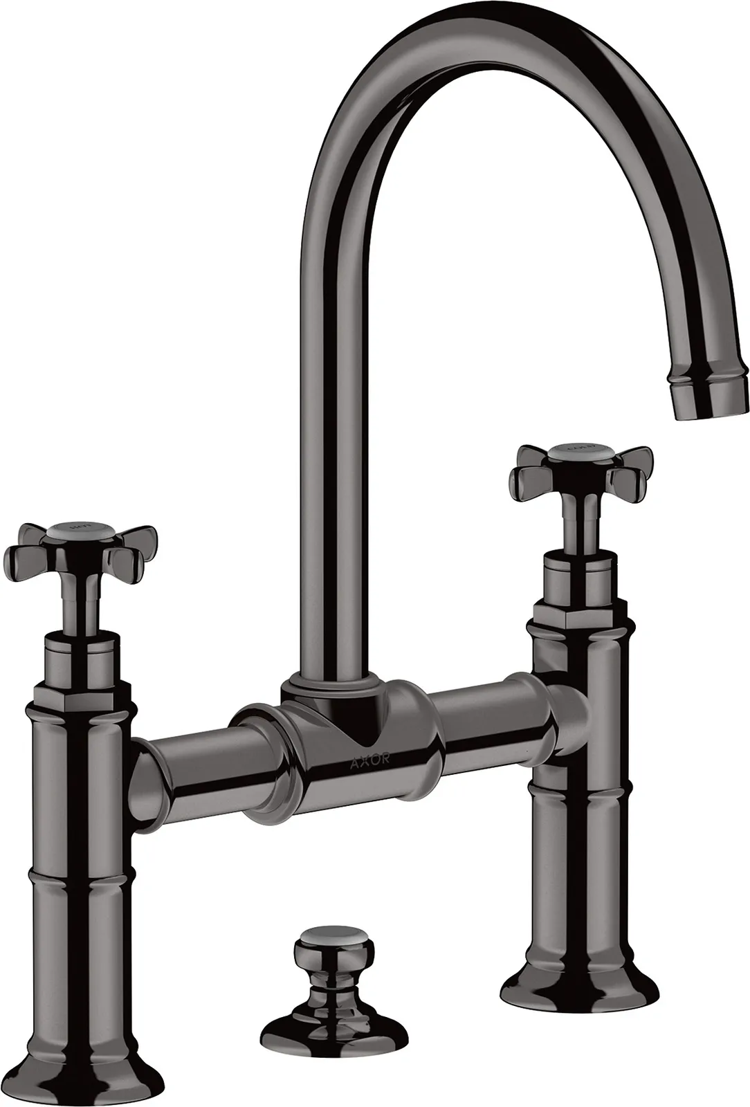 AXOR Montreux Two-handle mixer for basin 220 with cross handles and pop-up waste