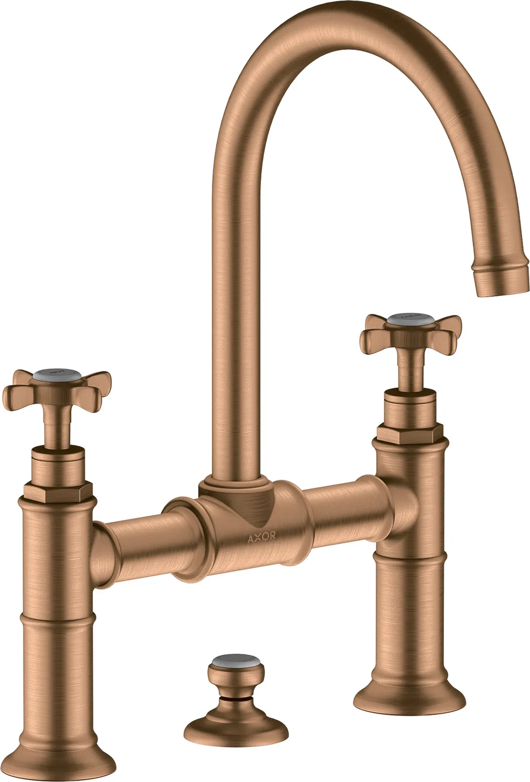 AXOR Montreux Two-handle mixer for basin 220 with cross handles and pop-up waste