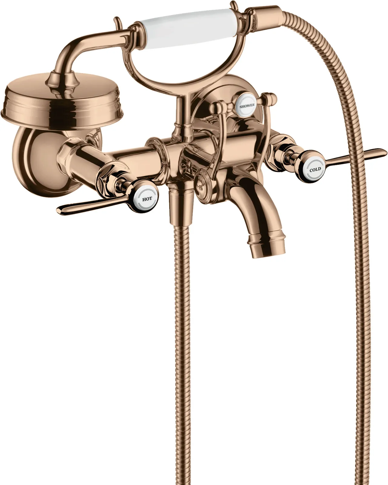 AXOR Montreux Two-handle mixer for bath for exposed installation with lever handles