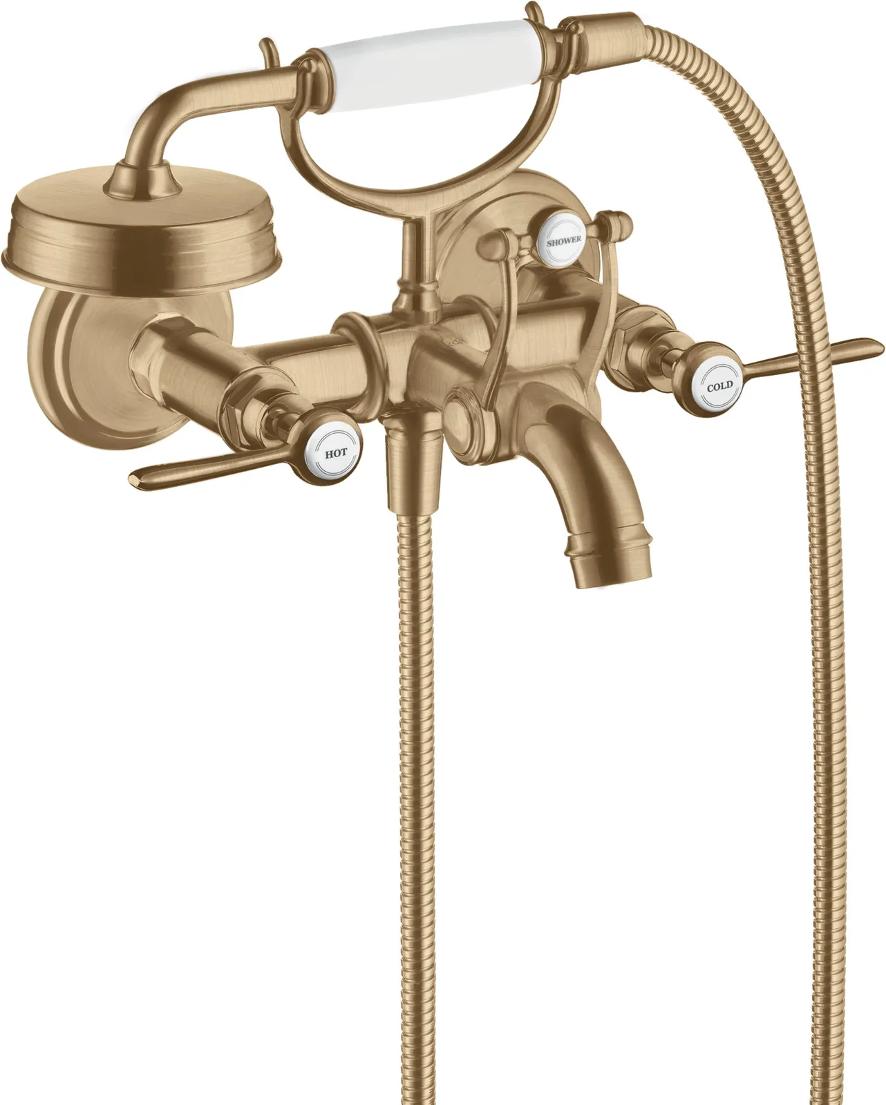 AXOR Montreux Two-handle mixer for bath for exposed installation with lever handles