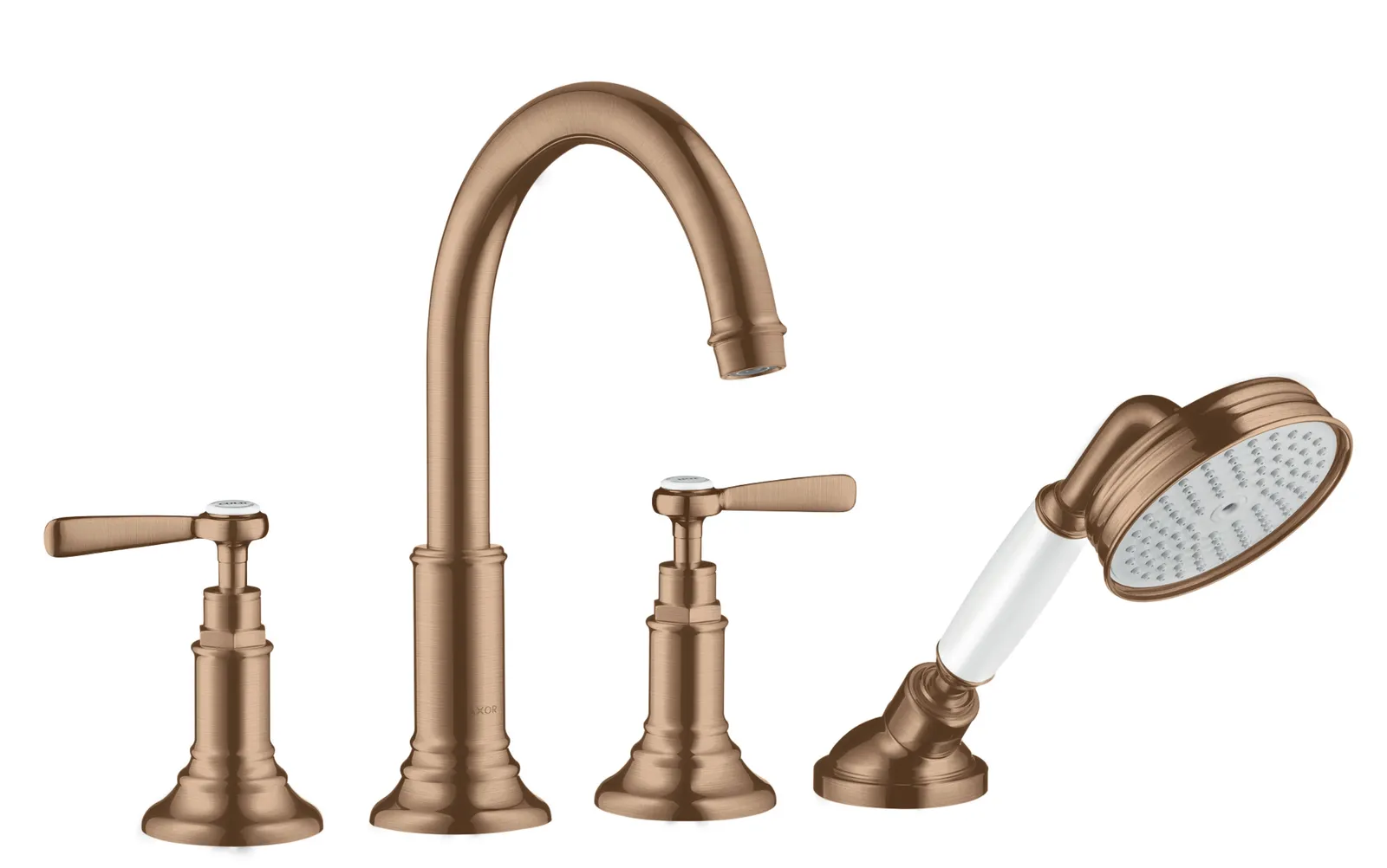 AXOR Montreux Bath rim mixer, 4-hole with lever handles