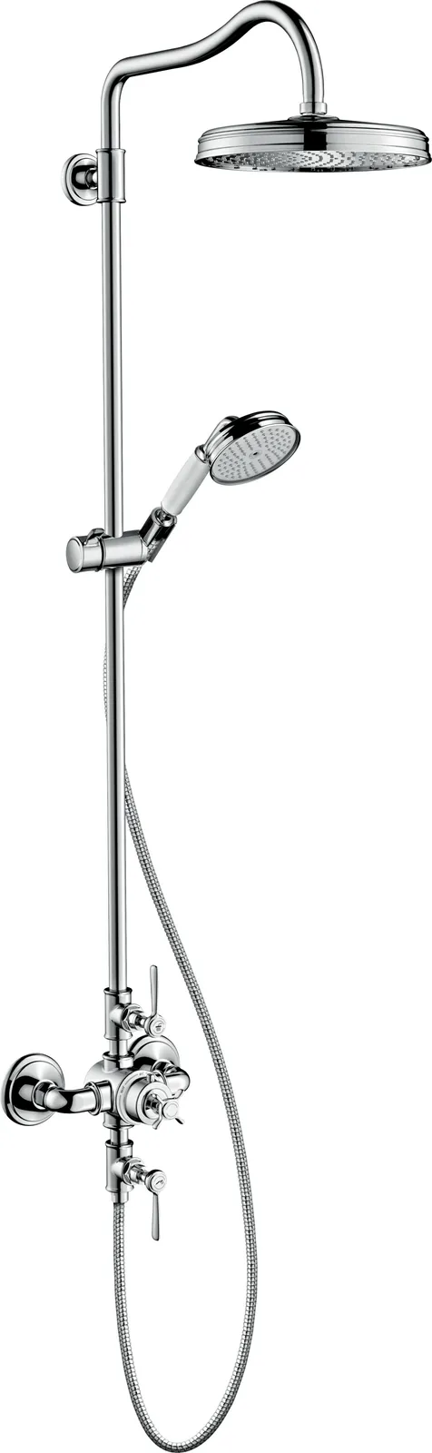 AXOR Montreux Shower column Showerpipe with thermostat and overhead shower 240 1jet