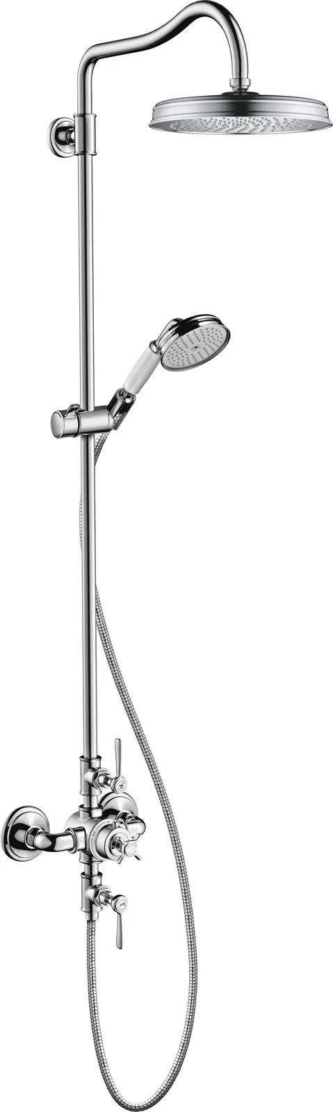 AXOR Montreux Душевая стойка Showerpipe с термостатом и верхним душем 240 1jet 1.8 GPM