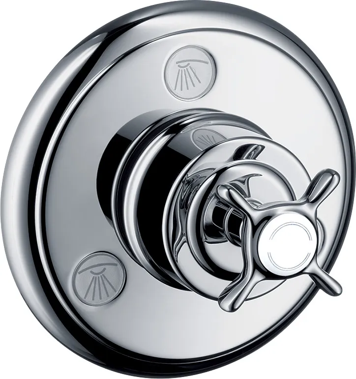 AXOR Montreux Shut-off/ переключателем потоков Trio/ Quattro для скрытого монтажа с крестовой ручкой
