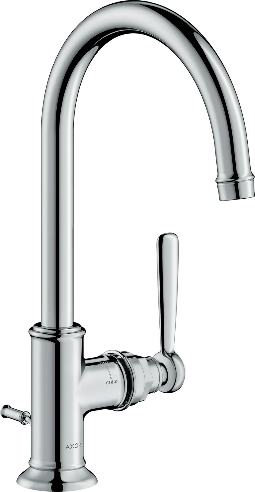 AXOR Montreux Single lever basin mixer 210 with lever handle and pop-up waste