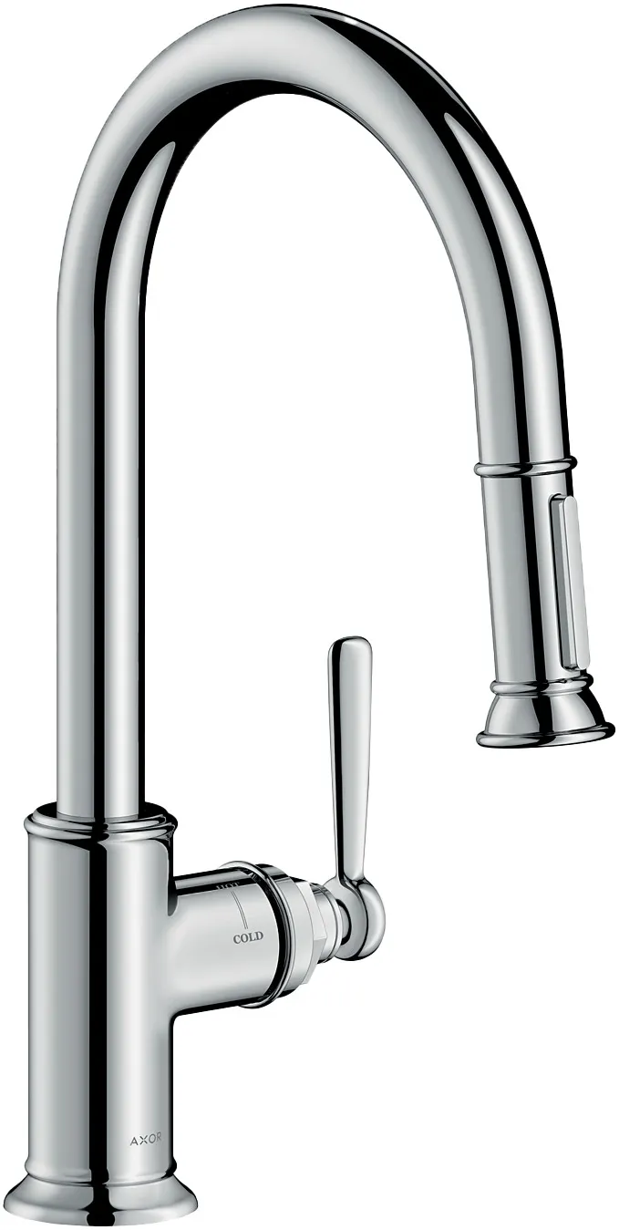 AXOR Montreux Single-lever kitchen mixer 180 with pull-out spray