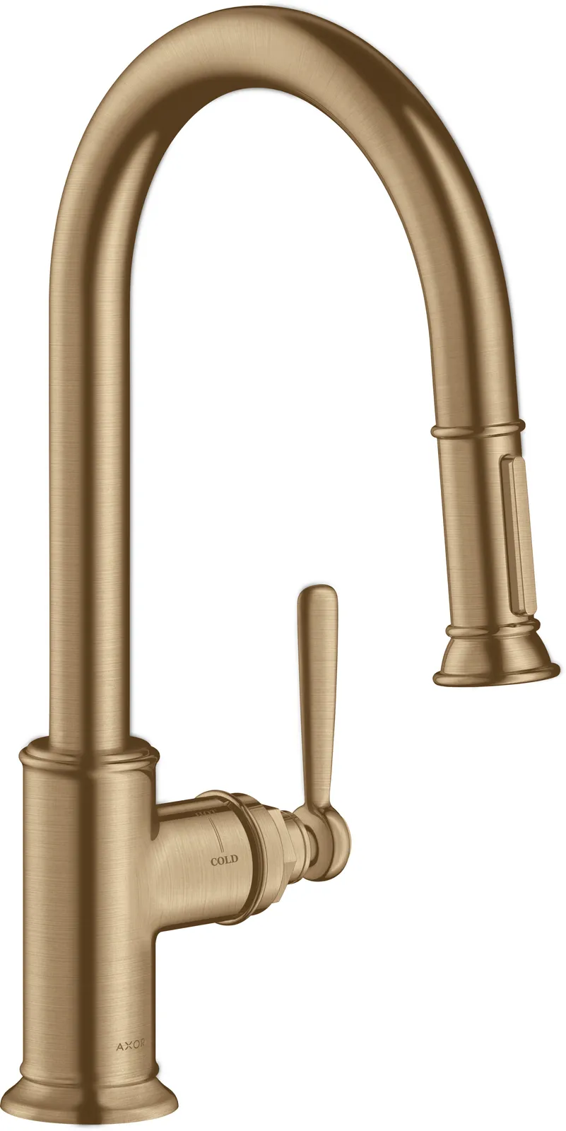 AXOR Montreux Single-lever kitchen mixer 180 with pull-out spray