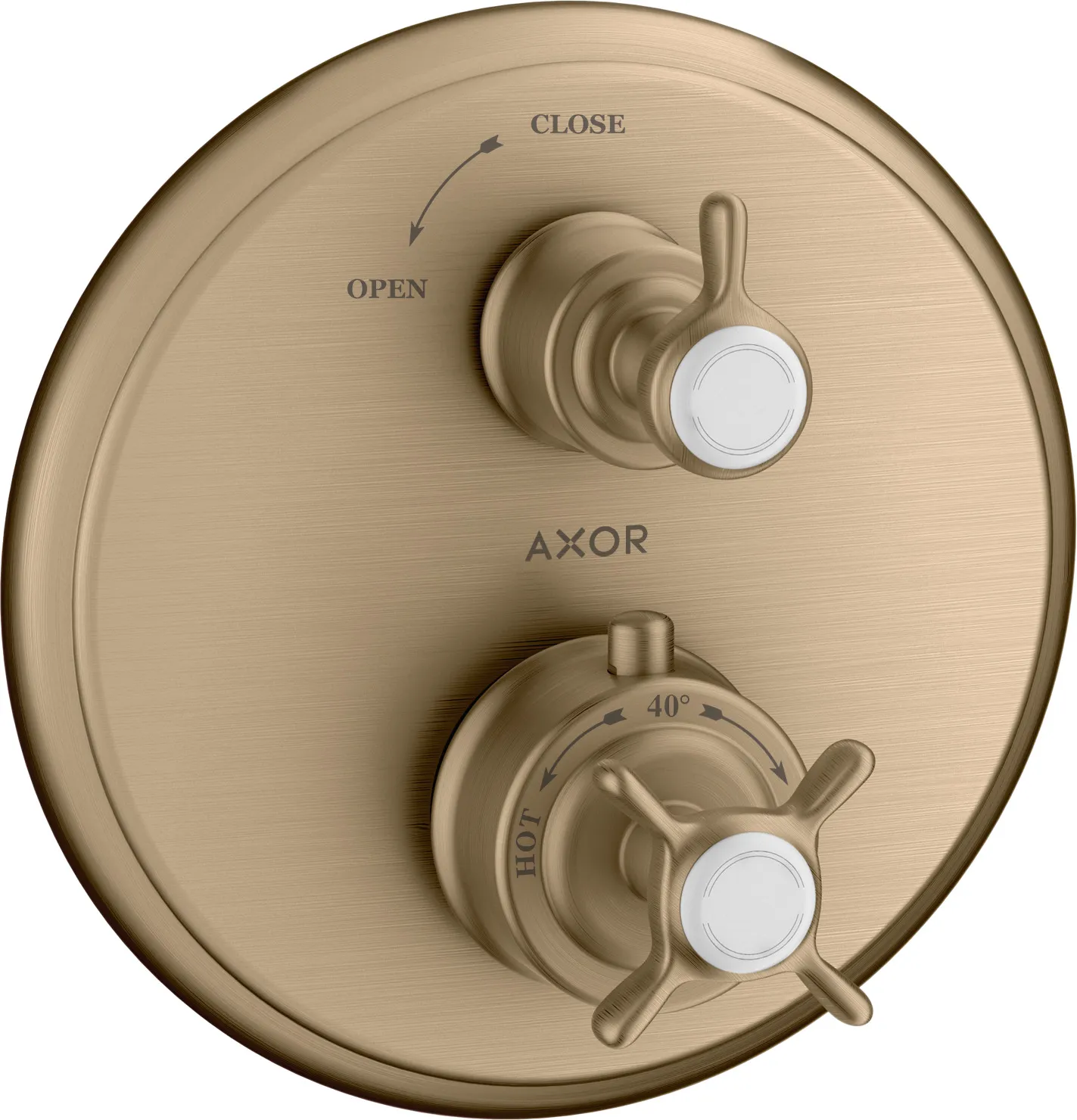 AXOR Montreux Термостат для скрытого монтажа с крестовой ручкой и запорным вентилем