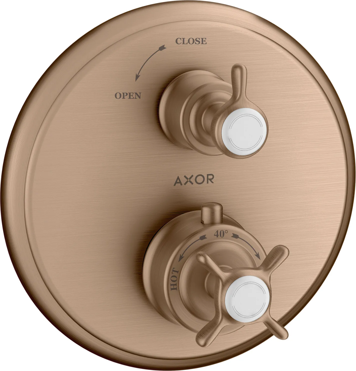 AXOR Montreux Термостат для скрытого монтажа с крестовой ручкой и запорным вентилем