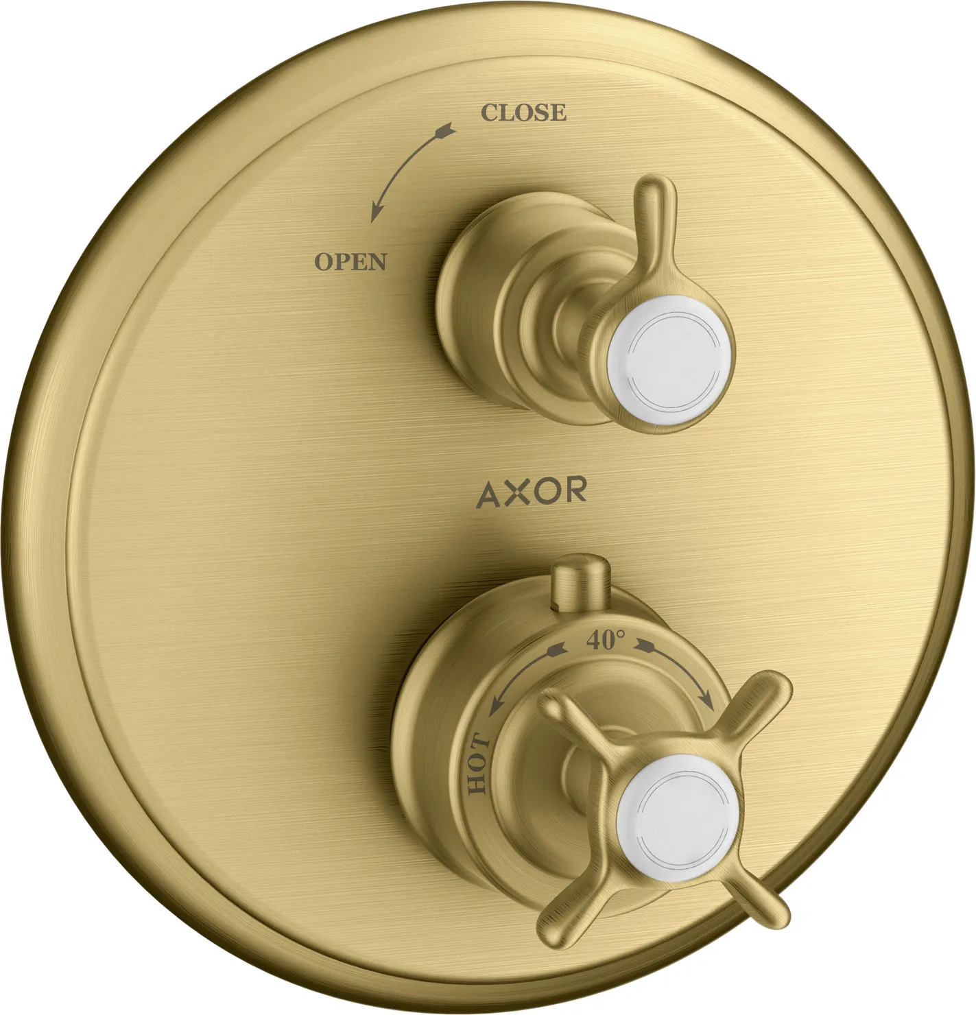 AXOR Montreux Термостат для скрытого монтажа с крестовой ручкой и запорным вентилем