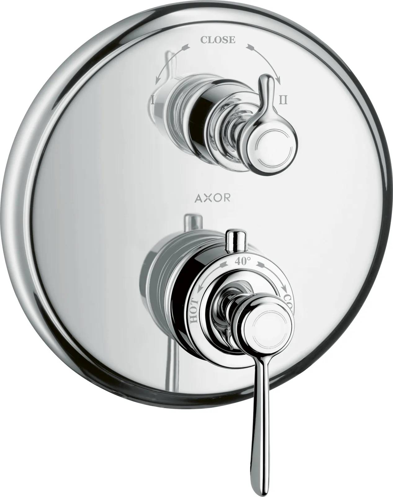 AXOR Montreux Thermostat for concealed installation with lever landle and shut-off/ diverter