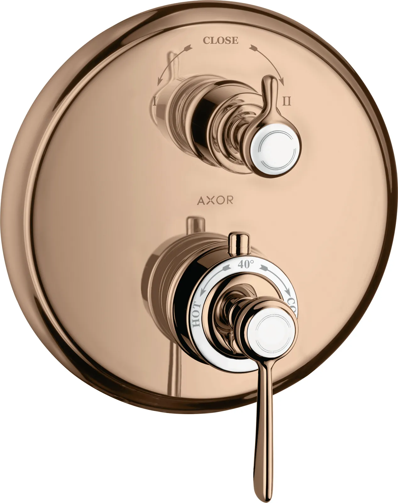 AXOR Montreux Thermostat for concealed installation with lever landle and shut-off/ diverter