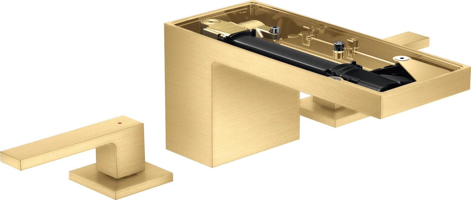 AXOR MyEdition 3 teshikli lavabo aralashtirgichi 70, push-open drenaj klapani bilan, platesiz