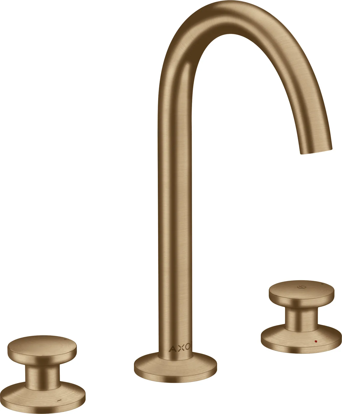 AXOR One 3 teshikli lavabo aralashtirgichi Select 170, push-open drenaj klapani bilan