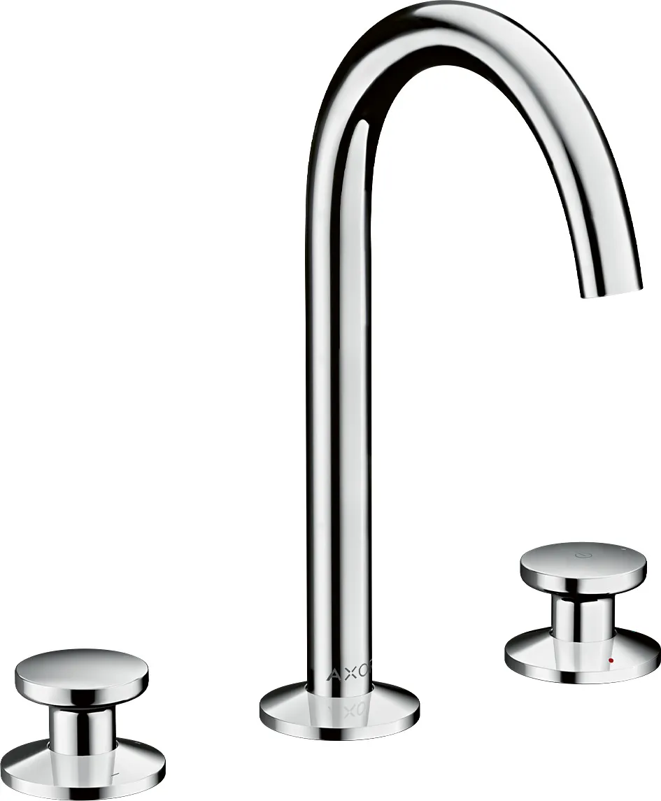AXOR One 3 teshikli lavabo aralashtirgichi Select 170, push-open drenaj klapani bilan