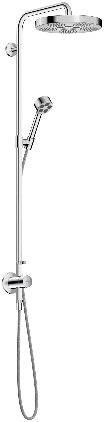AXOR One Shower column Showerpipe with thermostat and overhead shower 280 1jet for concealed installation
