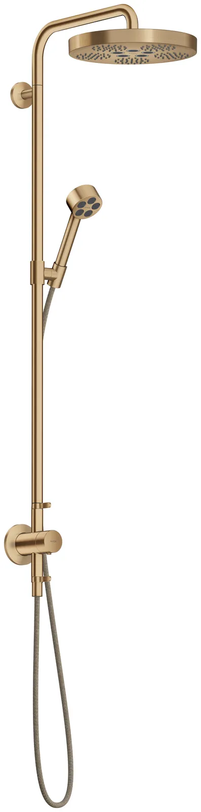 AXOR One Shower column Showerpipe with thermostat and overhead shower 280 1jet for concealed installation