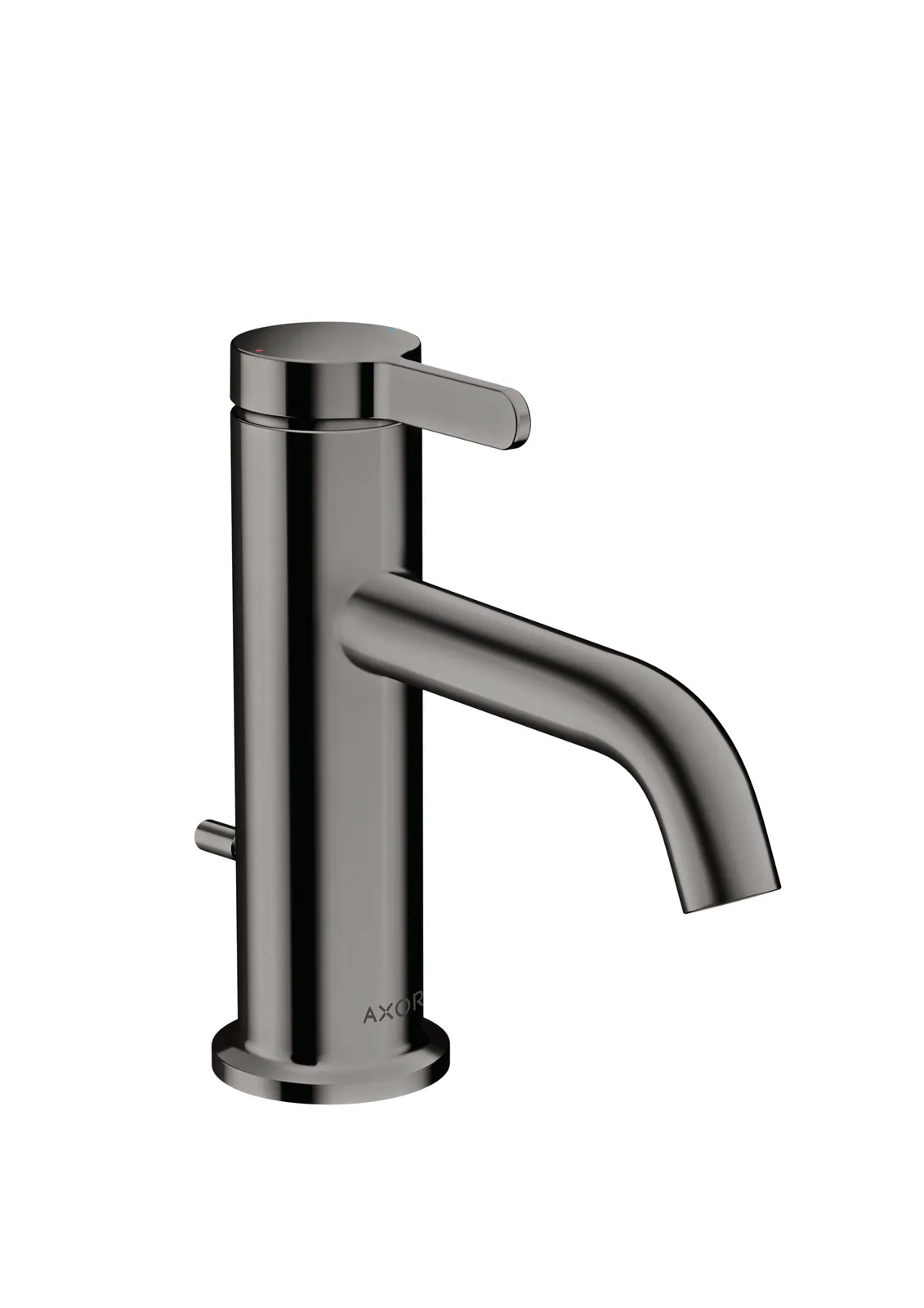 AXOR One Bir dastali lavabo aralashtirgichi 70, richagli dasta va pop-up drenaj klapani bilan