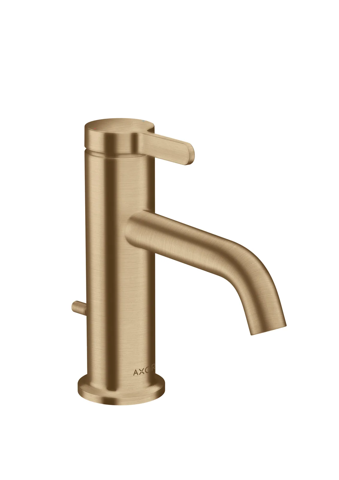 AXOR One Bir dastali lavabo aralashtirgichi 70, richagli dasta va pop-up drenaj klapani bilan