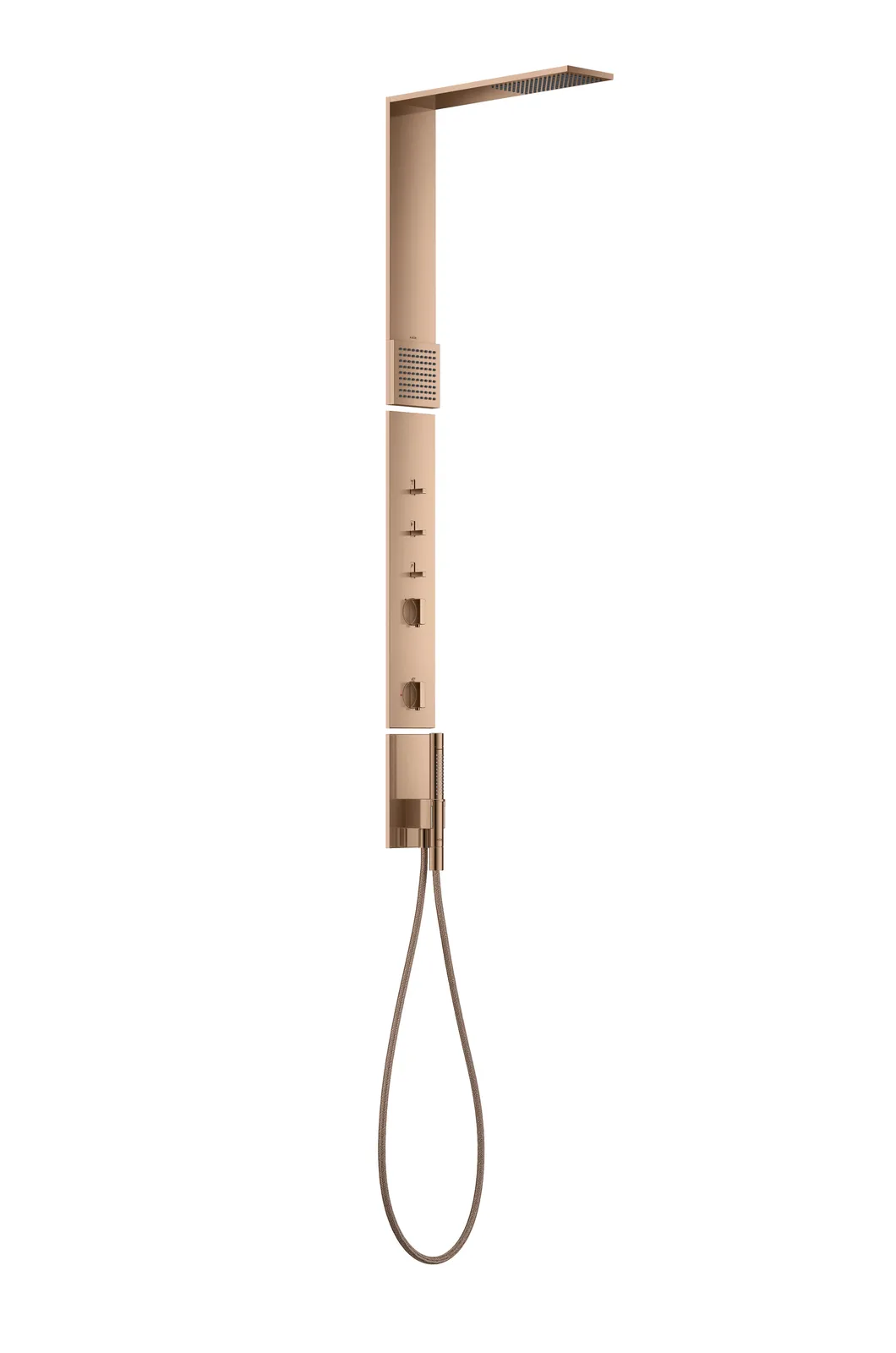 AXOR ShowerComposition Душевая панель с термостатом, верхний душ 110/220 1jet и плечевой душ
