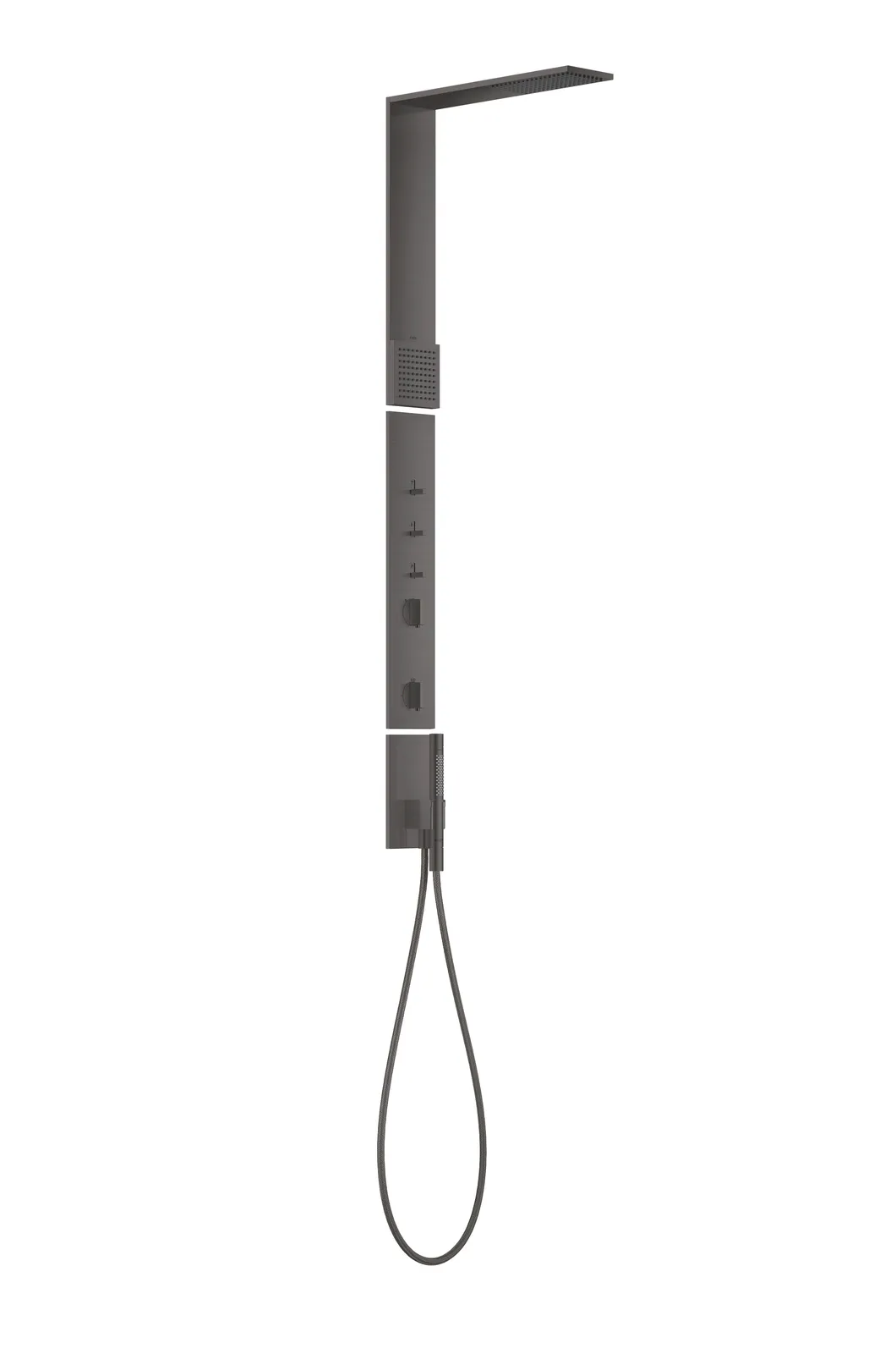 AXOR ShowerComposition Душевая панель с термостатом, верхний душ 110/220 1jet 1.75 GPM и плечевой душ