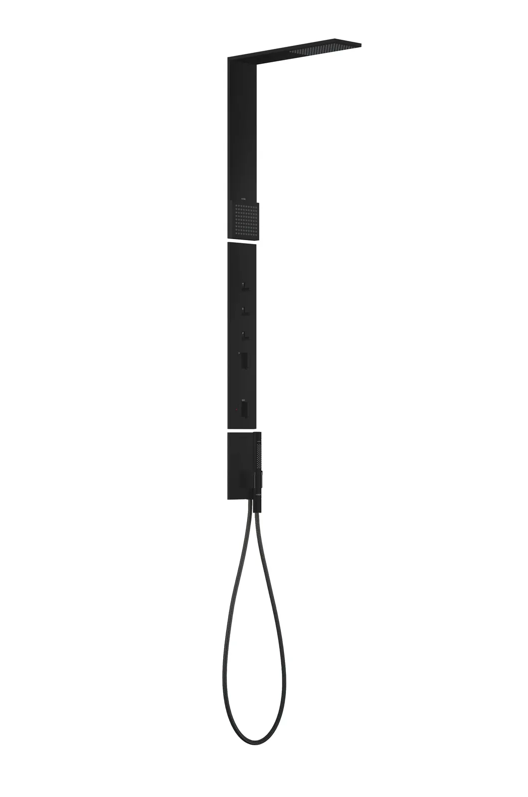 AXOR ShowerComposition Душевая панель с термостатом, верхний душ 110/220 1jet 1.75 GPM и плечевой душ