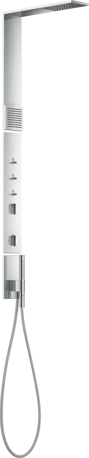 AXOR ShowerComposition Душевая панель с термостатом, верхний душ 110/220 1jet 1.75 GPM и плечевой душ