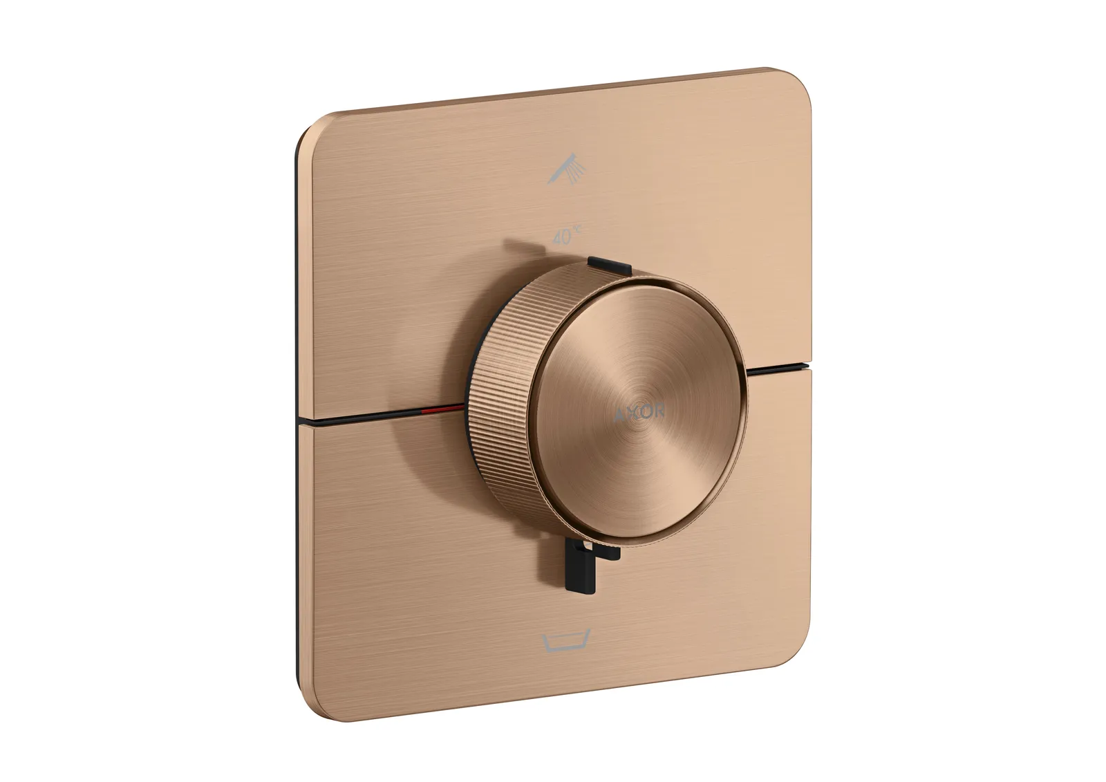 AXOR ShowerSelect ID Termostat, yashirin montaj softsquare uchun, 2 funksiyalar uchun, EN 1717 boʻyicha oʻrnatilgan xavfsizlik kombinatsiyasi bilan