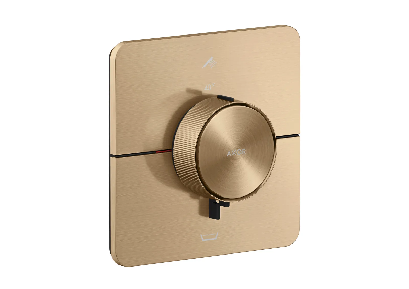 AXOR ShowerSelect ID Termostat, yashirin montaj softsquare uchun, 2 funksiyalar uchun, EN 1717 boʻyicha oʻrnatilgan xavfsizlik kombinatsiyasi bilan