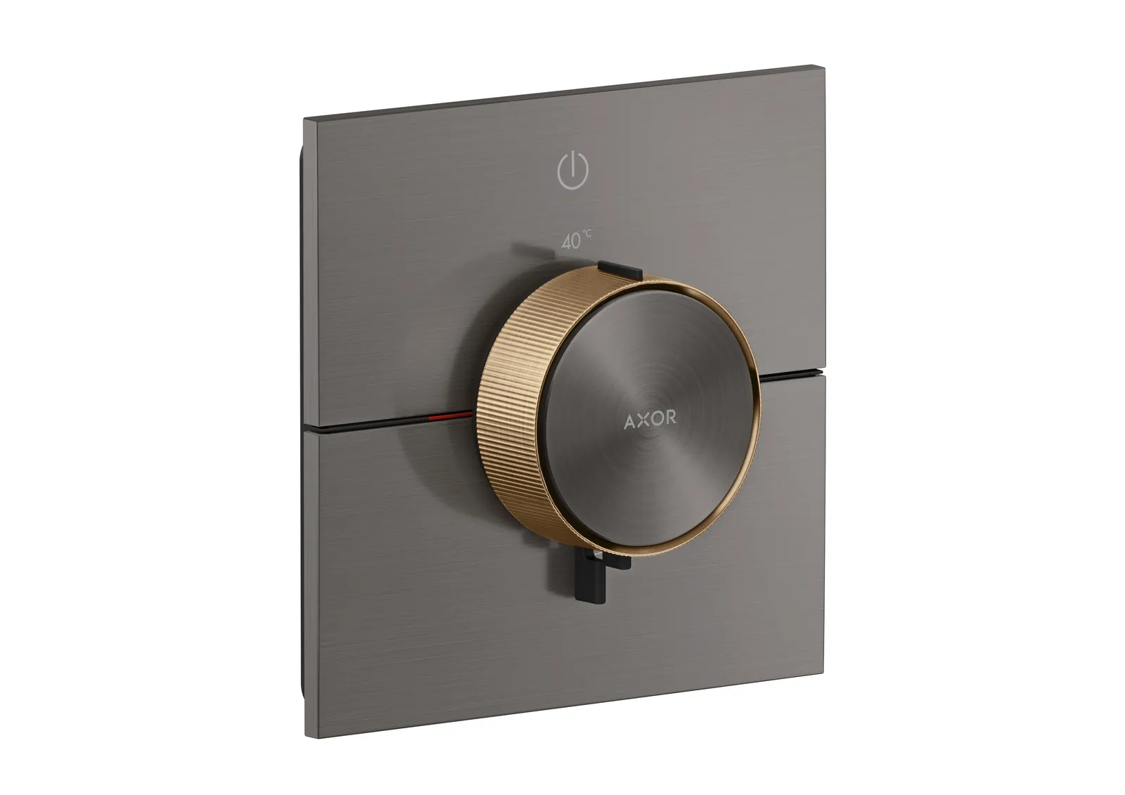 AXOR ShowerSelect ID Thermostat for concealed installation, square for 1 function (highlight: rim)