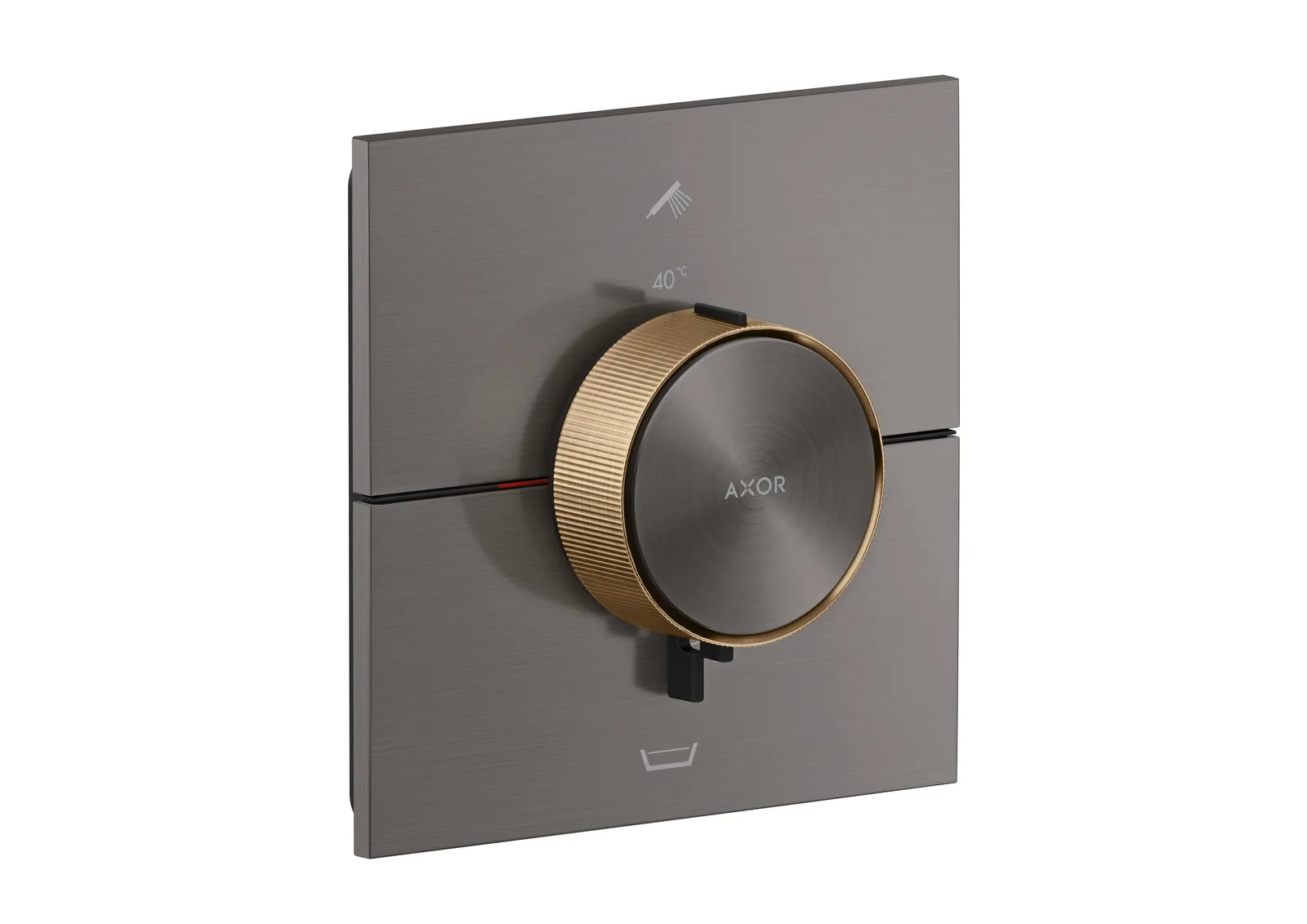 AXOR ShowerSelect ID Termostat, yashirin montaj kvadrat uchun, 2 funksiyalar uchun, EN 1717 boʻyicha oʻrnatilgan xavfsizlik kombinatsiyasi (highlight: rim) bilan