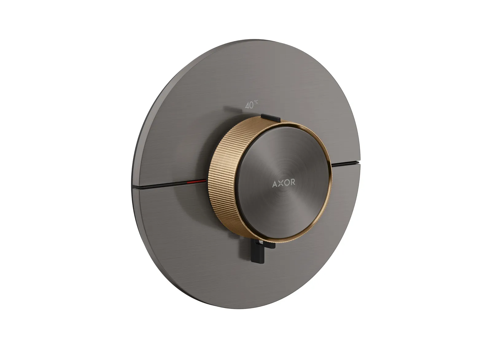 AXOR ShowerSelect ID HighFlow thermostat for concealed installation round (highlight: rim)